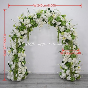 Suministros de decoración para bodas, arco de flores artificiales de seda, decoración para centros de mesa en bodas al aire libre. - Product Image 2
