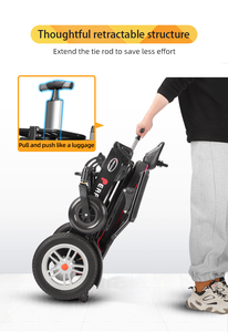 <span class=keywords><strong>Fauteuil</strong></span> <span class=keywords><strong>roulant</strong></span> électrique pliable tout-terrain tendance 2024, résistant aux intempéries, pour les voyages, cadre en alliage d'aluminium, batterie au lithium - Product Image 3