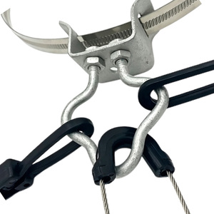 YK14 Fiber Optic Ring Plum Anchor <b>Hook</b>, Multi-directional Hanging <b>Hook</b> for FTTH Figure 8 Drop Cable Aerial Installation - Product Image 4