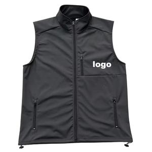 Bán Buôn Tùy Chỉnh Polyester Spandex Softshell Windproof Chống Nước Với Lông Cừu Người Đàn Ông Ngoài Trời Vest Không Tay Áo Khoác - Product Image 1