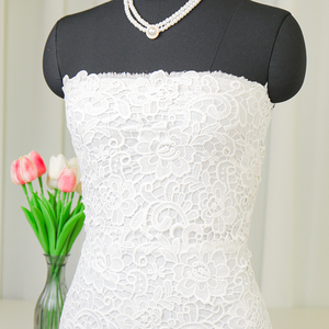 उच्च गुणवत्ता वाला शुद्ध सफेद पानी में घुलनशील कपास फीता कढ़ाई गुइशुद्ध कपड़े - Product Image 6