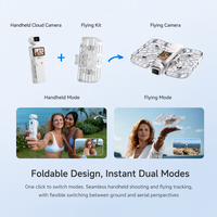 Caméra stabilisée de poche HOVER VERSA 4K, double mode (portable et autonome), avec suivi IA pour Vlog, voyages et tournages en extérieur