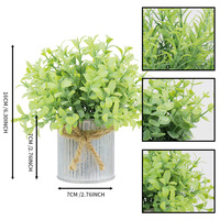 Plante artificielle en pot d'eucalyptus vert, romarin en pot de fer, plante verte artificielle pour la décoration intérieure, plantes murales artificielles