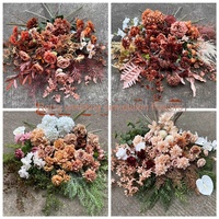 Fleurs artificielles de style européen aux couleurs d'automne, aspect vintage, collection d'automne, fleurs décoratives pour mariage, décoration DIY