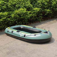 Bateau gonflable en PVC de haute qualité, bateau de pêche de lac de piscine de 71 pouces de long, radeau de bateau pneumatique portable pour 2 personnes pour lac avec pompe à main