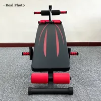 Équipement de musculation, banc de musculation, chaise abdominale, pliable, en métal, portable, planche supine, carton, unisexe, intérieur, capacité de 250 kg, 2 pièces