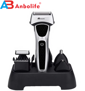 ANBOLIFE <span class=keywords><strong>Tondeuse</strong></span> et <span class=keywords><strong>tondeuse</strong></span> à barbe professionnelle 5 en 1 pour usage domestique, rasoir nasal sans fil pour hommes, ensemble de toilettage - Product Image 1
