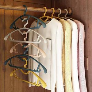 <b>Clothes</b> Hanger Non Marking Wide Shoulder <b>Storage</b> Coat Hanger Hook Type Rectangle Shape Household Use - Product Image 2