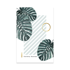 Venta caliente arte de la pared decoración del hogar <span class=keywords><strong>foto</strong></span> impresión <span class=keywords><strong>en</strong></span> <span class=keywords><strong>lienzo</strong></span> interior enmarcado <span class=keywords><strong>lienzo</strong></span> pintura hojas verdes - Product Image 4