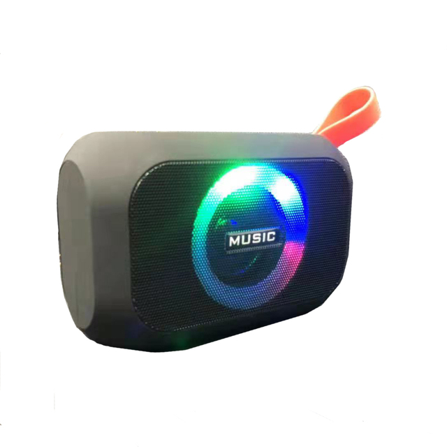 2023 Factory Wholesale Cheaper Price Small Size Hand-free BT/FM/TF/USB/AUX IN/TWS LED Bluetooth Speaker