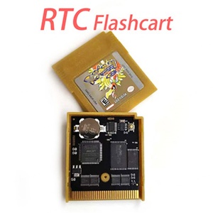 RTC Flash Cart Crysta Version USA Gold Silver l Version <b>Game</b> Cartridge for GBc - Product Image 4