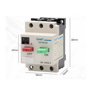 Disjoncteur thermique miniature Chint DZ108-20/211 pour moteur, 20A/16A/12.5A/10A/8A/6.3A, en cuivre, pour protection - Product Image 2