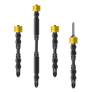 Puntas Magnéticas para Destornillador Kzd de 1/4 de Pulgada Ph2, Accesorio de Acero para Herramienta Neumática - Product Image 5