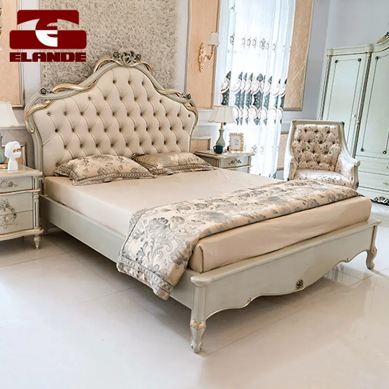Cama king-cama de casal personalizada estilo europeu