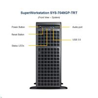 Supermicro 7049GP-TRT Dual LGA3647 DDR4 2200W 4U Rackmoutable GPU SuperWorkstation Serveurs SYS-7049GP-TRT