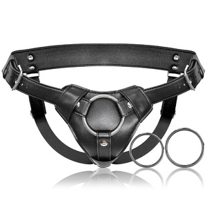 Porter des pantalons en cuir, des sous-vêtements pour le pénis, des pantalons pull-up, des pantalons en cuir unisexes à lacets, des jouets sexuels - Product Image 4