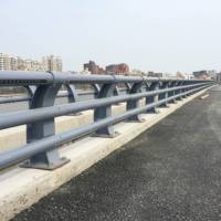 Barandillas de carretera elevadas de acero de aleación de aluminio Barreras de protección de seguridad de control de multitudes para aislamiento de puentes de Ribera