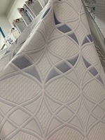 Tissu tricoté pour matelas jacquard 100% polyester, étoffe lourde de 450gsm,