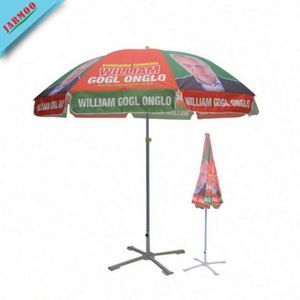 Sombrilla de Playa Resistente al Viento con Inclinación y Logotipo Impreso, MOQ Bajo - Product Image 3