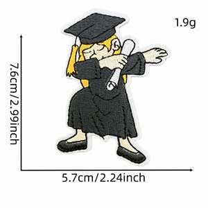 Nouvelle Broderie Informatique – Badge Brodé Coloré pour Diplômé du Lycée 2026, Idéal pour Vêtements et Sacs Décoratifs - Product Image 3