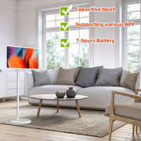 Usine chinoise 21.5 24 27 32 pouces Android écran tactile LCD interactif avec support de batterie TV portable Smart Touch sans fil