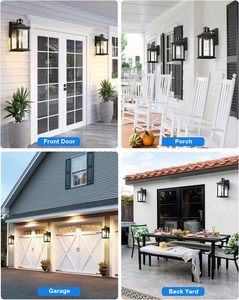 ETL hoàng hôn đến bình minh ngoài trời Wall Mount ánh sáng, bên ngoài Tường Đèn treo tường lịch thi đấu với E26 cơ sở, cảm biến chuyển động không thấm nước Wall Mount ánh sáng - Product Image 4