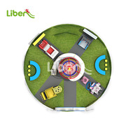 Structure de jeux intérieure sur le thème des dessins animés, toboggans, certifiée CE, capacité 500 kg, pour enfants, centres commerciaux