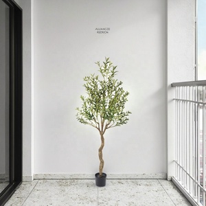 Offre Spéciale maison jardin décoration nouveau Design feuille de soie Faux Simulation bonsaï plante <span class=keywords><strong>olivier</strong></span> artificiel - Product Image 1