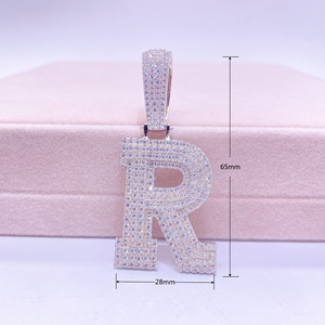 Collana con Ciondolo Tester di Diamanti Personalizzato 2026, Gioielli da Uomo in Argento 925 Placcato Oro 18k, Stile Hip Hop con Moissanite VVS - Product Image 3