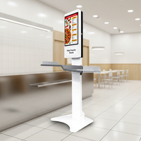Kiosque de commande McDonald's en libre-service avec écran tactile de 21,5 pouces, impression thermique, lecteur de codes-barres, SDK, reconnaissance faciale
