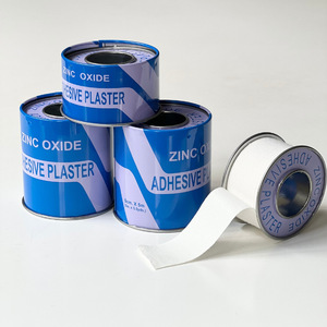 Cinta atlética al por mayor de alta calidad algodón blanco médico con yeso adhesivo de óxido de zinc en embalaje de lata de Metal - Product Image 1