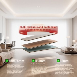 Revêtement de sol SPC (Stone-Plastic Composite) moderne et minimaliste, échantillons de grain de <span class=keywords><strong>bois</strong></span>/pierre, parquet pour la maison, système de pose par clic, imperméable et antidérapant - Product Image 4