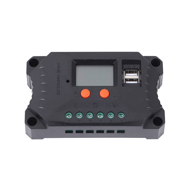 12V /24V 10A Solar Controller PWM Portable Solar Charge Controller 30A