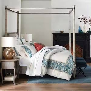 Moderne Slaapkamer Hotel Massief Hout King Queen Size <span class=keywords><strong>Bed</strong></span> Eiken Luifel Houten <span class=keywords><strong>Bed</strong></span> - Product Image 5