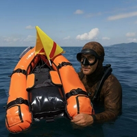 Bateau pneumatique portable pour la pêche et la plongée |   Dock flottant pliable avec sac de rangement |   Équipement aquatique d'extérieur