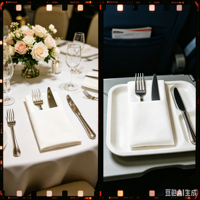 Serviettes de table écologiques en pulpe vierge, douces et absorbantes, pré-pliées, pour hôtels et banquets