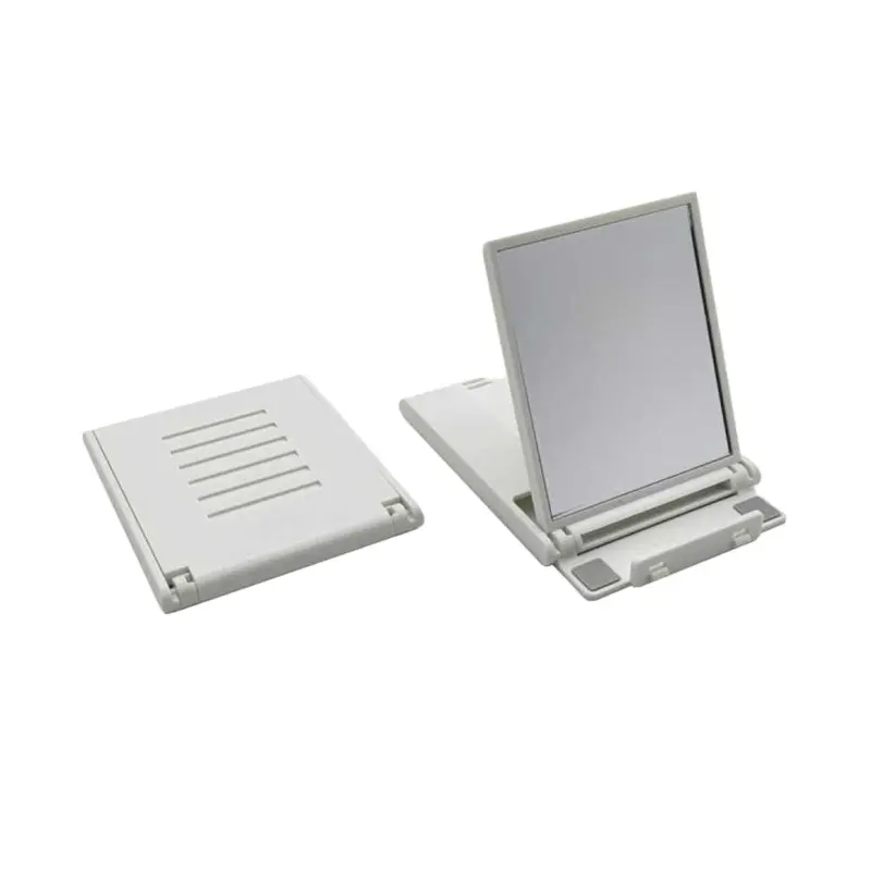 समायोज्य सेल फोन स्टैंड के साथ उच्च गुणवत्ता वाला पोर्टेबल मिरर फोल्डिंग डेस्कटॉप मेकअप मिरर