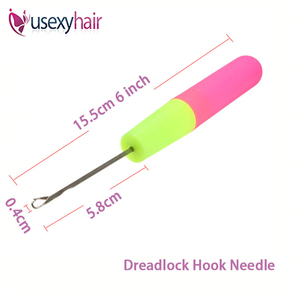 Aiguilles à crochet en <span class=keywords><strong>bois</strong></span> pour tubes en cuivre Euro Micro perles et micro anneaux en silicone outils d'<span class=keywords><strong>installation</strong></span> d'extension de cheveux - Product Image 4