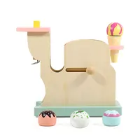 面白いふりプレイクッキングゲーム木製アイスクリームマシンおもちゃ子供シミュレーションキッチンおもちゃ
