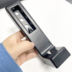 Tùy chỉnh hợp kim màu đen L Shape 38x60x160 tầng núi <span class=keywords><strong>Bracket</strong></span> cho nhôm hồ sơ - Product Image 3