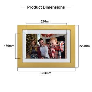 Pros Marco de fotos digital Frameo grande WiFi IPS HD Pantalla táctil Mesa Álbumes montados en la pared Videos a través de la aplicación - Product Image 6