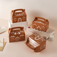 Groothandel Kerst Hallowmas Brood Snoep Cadeaubox Tijdloos Elegant Biologisch afbreekbaar Herbruikbaar Luxe Print Zoetdoos