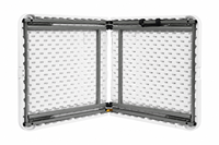 Table pliante moderne légère en HDPE de 4 pieds, hauteur réglable, empilable, pour événements extérieurs, banquets, usage commercial