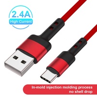 Câble de données USB Type-C en nylon tressé 60W, cordon de charge rapide intelligent pour téléphones mobiles, câble de charge super chargeur