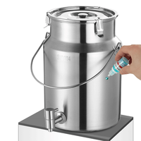 Distributeur de boissons de jus électrique à bouton de capacité 10L/20L, Machine à boissons froides réfrigérée en acier inoxydable