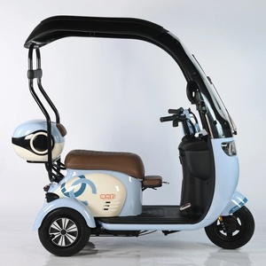 Hot Selling 48V 20Ah Carbon Steel Electric Tricycle 3-Wheel Scooter 600W <b>Power</b> for Passenger - Product Image 4