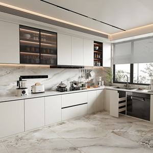 Armoire de cuisine en bois classique personnalisée, brillante, haut de gamme, fabriquée à la main, rangement pour votre armoire de cuisine - Product Image 6