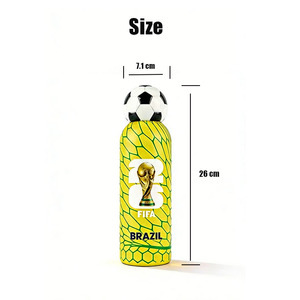 Bouteille d'eau isotherme en acier inoxydable 304 de 500 ml avec design de football couleur personnalisée, gobelet de voyage, couvercle avec logo, <span class=keywords><strong>tasse</strong></span> sous vide - Product Image 5