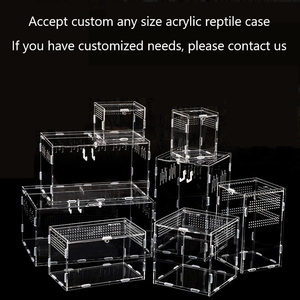 Benutzer definierte Größe Magnetisches Acryl-Zucht gehäuse Großes Reptilien gehäuse Reptilien zucht kasten Terrarium käfig - Product Image 6