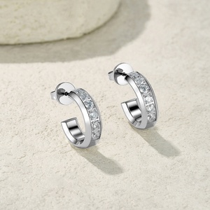 Pendientes de Acero Inoxidable de Estilo Lujoso y Moderno en Varios Colores, Joyería Romántica para Mujer para Bodas y Fiestas - Product Image 3